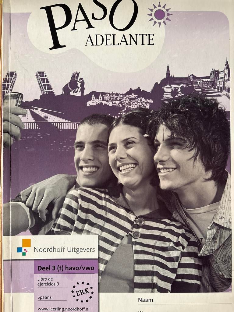 Paso Adelante Deel 3 (t) havo/vwo - Spaans oefenboek, Ophalen of Verzenden, Zo goed als nieuw