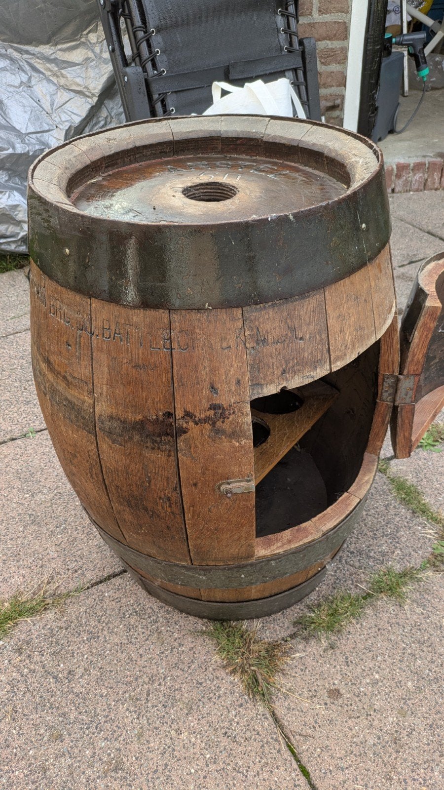 Vintage Amstel Bier Vat - Uniek Decoratiestuk, Ophalen