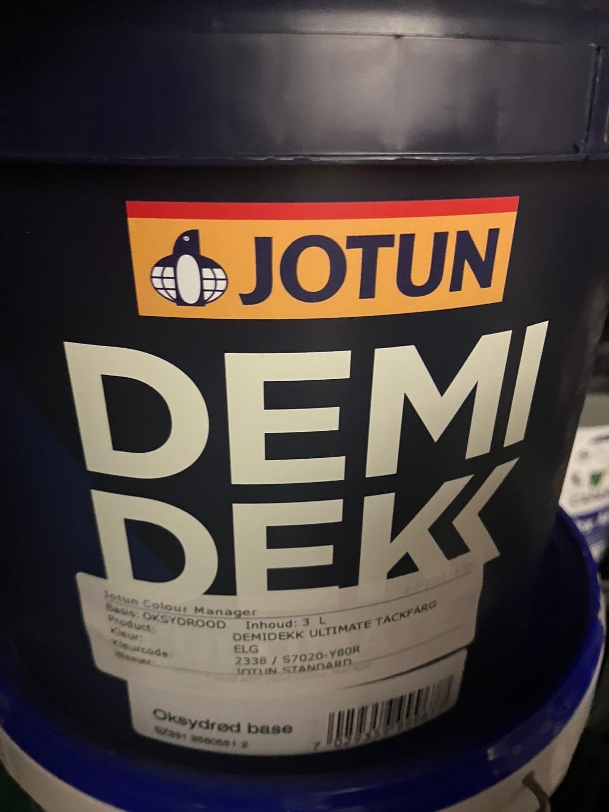 Jotun Demidekk Ultimate Täckfärg - Oksydrød Base, Ophalen, Nieuw, Wit