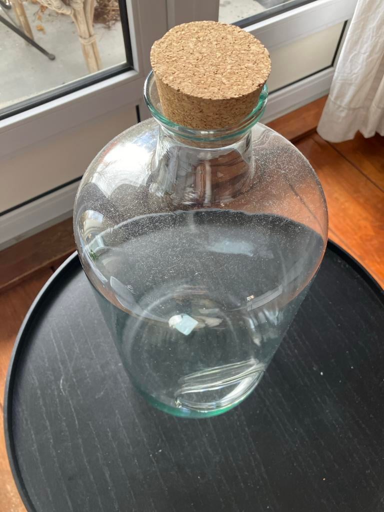 Glazen terrariumfles met kurk, Ophalen, Overige kleuren, 50 tot 75 cm, Nieuw