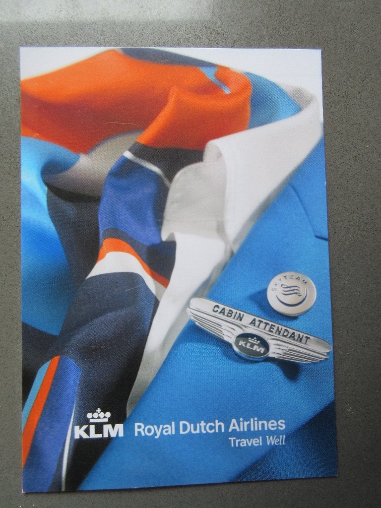 KLM ANSICHTKAART, ONGELOPEN, Verzenden, Nieuw, Kaart, Foto of Prent