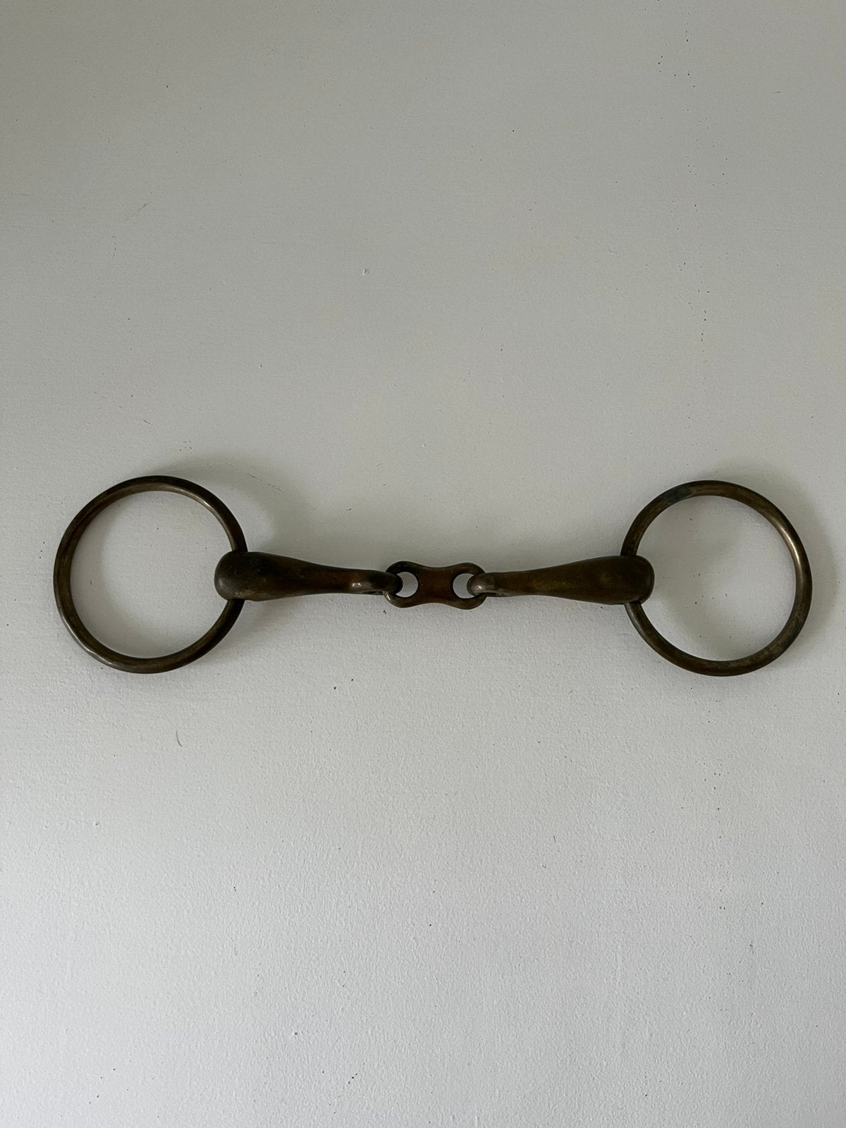 Koperen bit 14,5 cm, Dieren en Toebehoren, Inclusief bit, Ophalen of Verzenden, Zo goed als nieuw, Bit