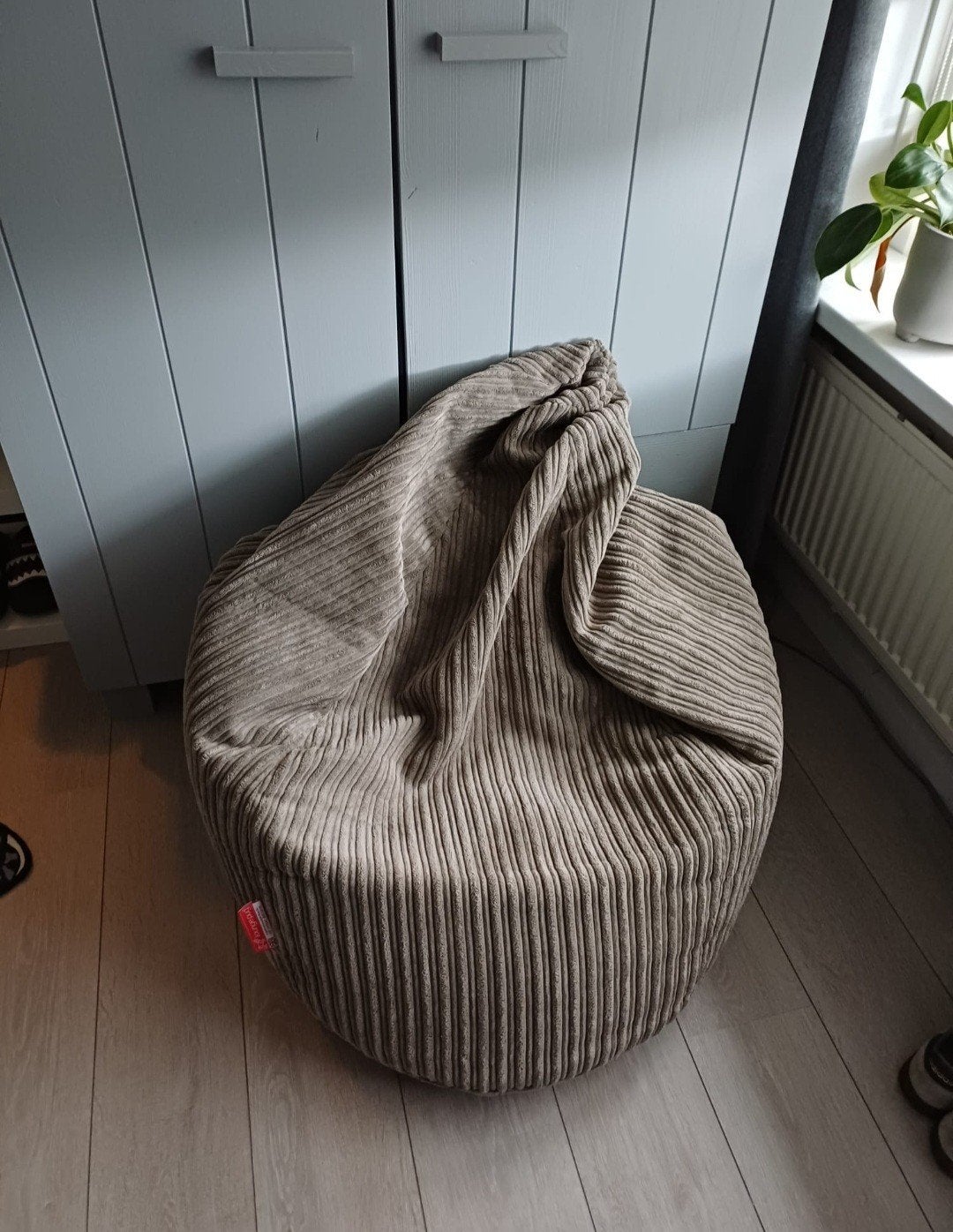 Lounge Pug Zitzak - Comfortabel en Stijlvol, Ophalen, Zo goed als nieuw, Grijs, Zitzak