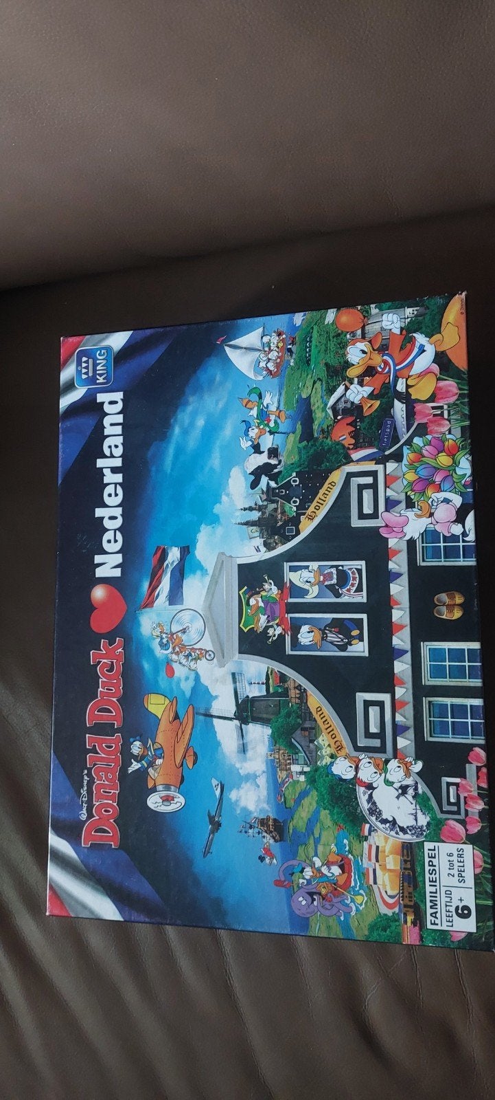 Donald Duck Liefde Nederland Bordspel - Compleet, Hobby en Vrije tijd, Drie of vier spelers, Ophalen of Verzenden, Gebruikt, King