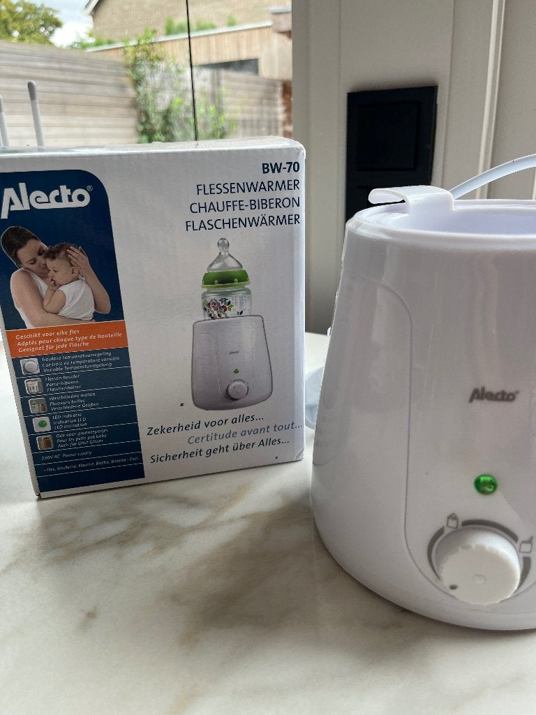 Alecto flessenwarmer BW-70 in topstaat, Ophalen of Verzenden, Zo goed als nieuw, Flessen- of potjesverwarmer, Alecto
