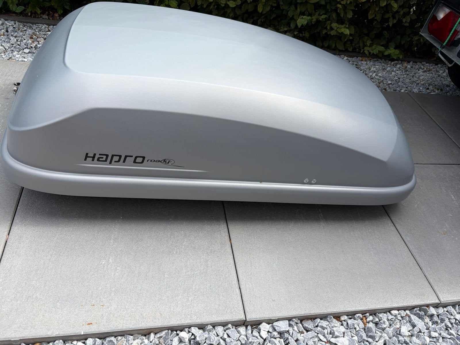Dakkoffer Hapro Roady 350 GRIJS, Auto diversen, Dakkoffers, Ophalen, Zo goed als nieuw