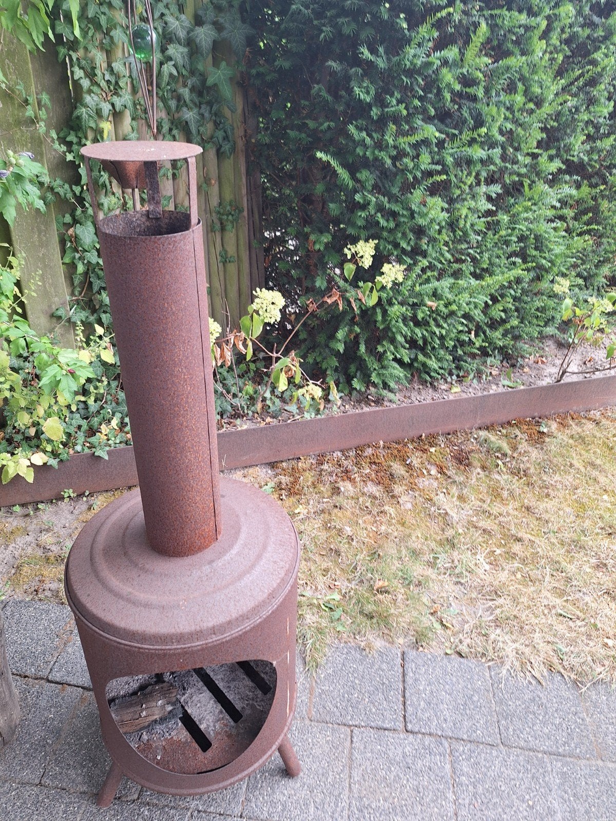 houtkacheltje, Tuin en Terras, Ophalen, Gebruikt