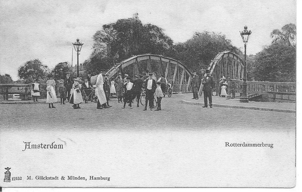 Ansichtkaart Amsterdam Roterdammerbrug - Voor 1920, Ophalen of Verzenden, Voor 1920, Ongelopen, Noord-Holland
