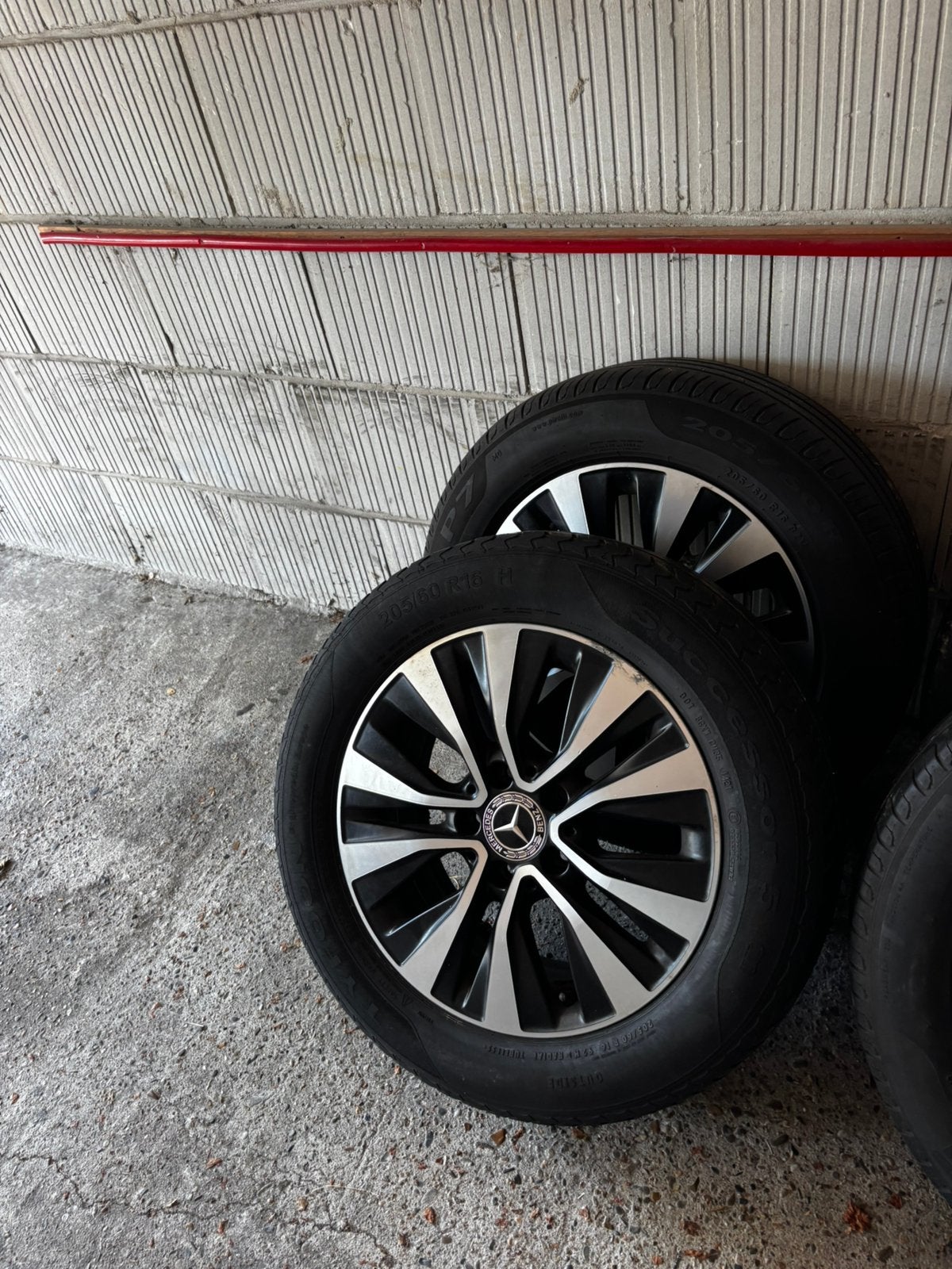 Velgen met zomerbanden origineel  Mercedes benz, Ophalen, Velg(en), 16 inch, 205 mm
