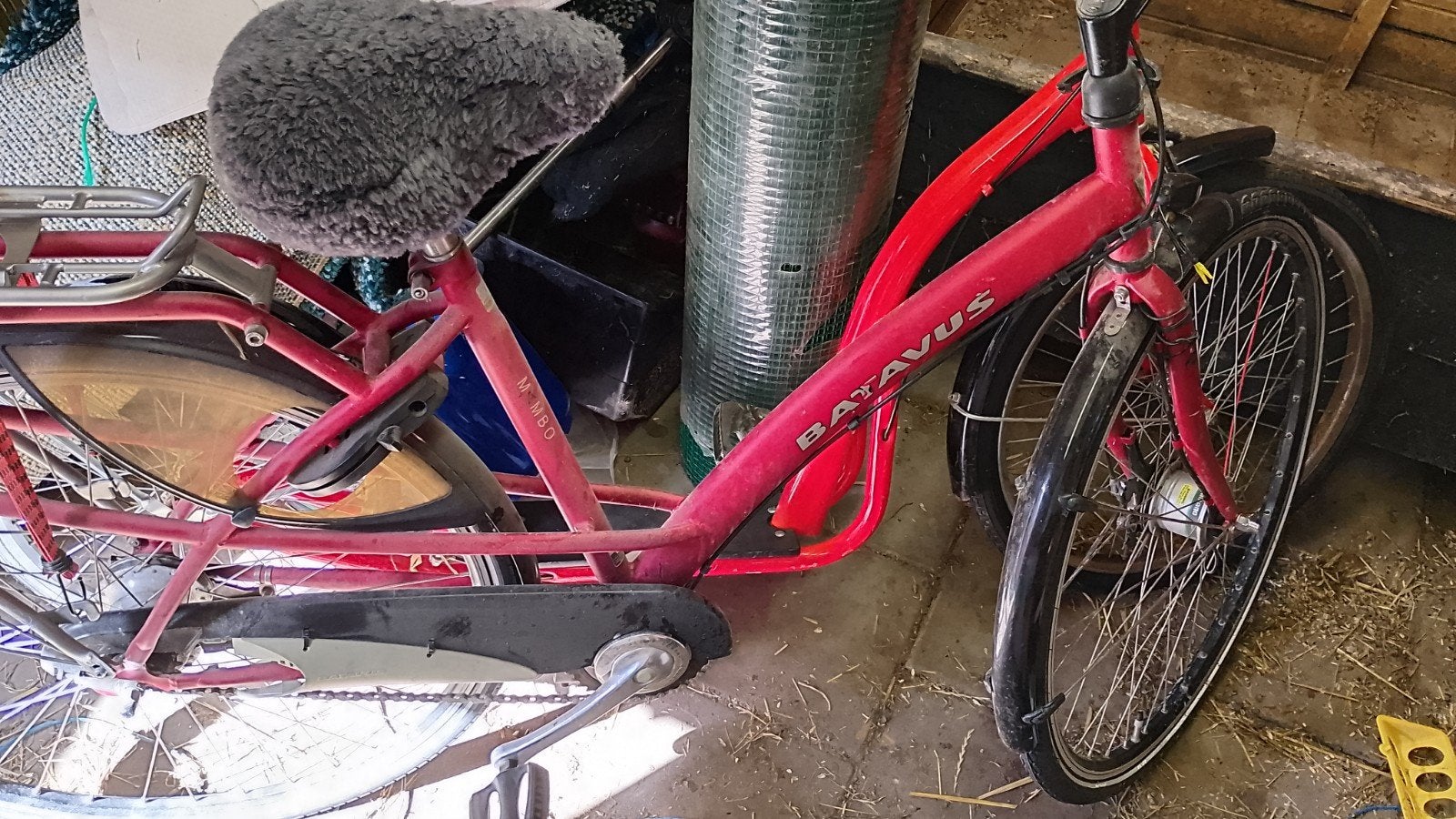 Rode Step en Rode Damesfiets Batavus Mambo 48cm frame!, Ophalen, Gebruikt, 47 tot 50 cm, Versnellingen