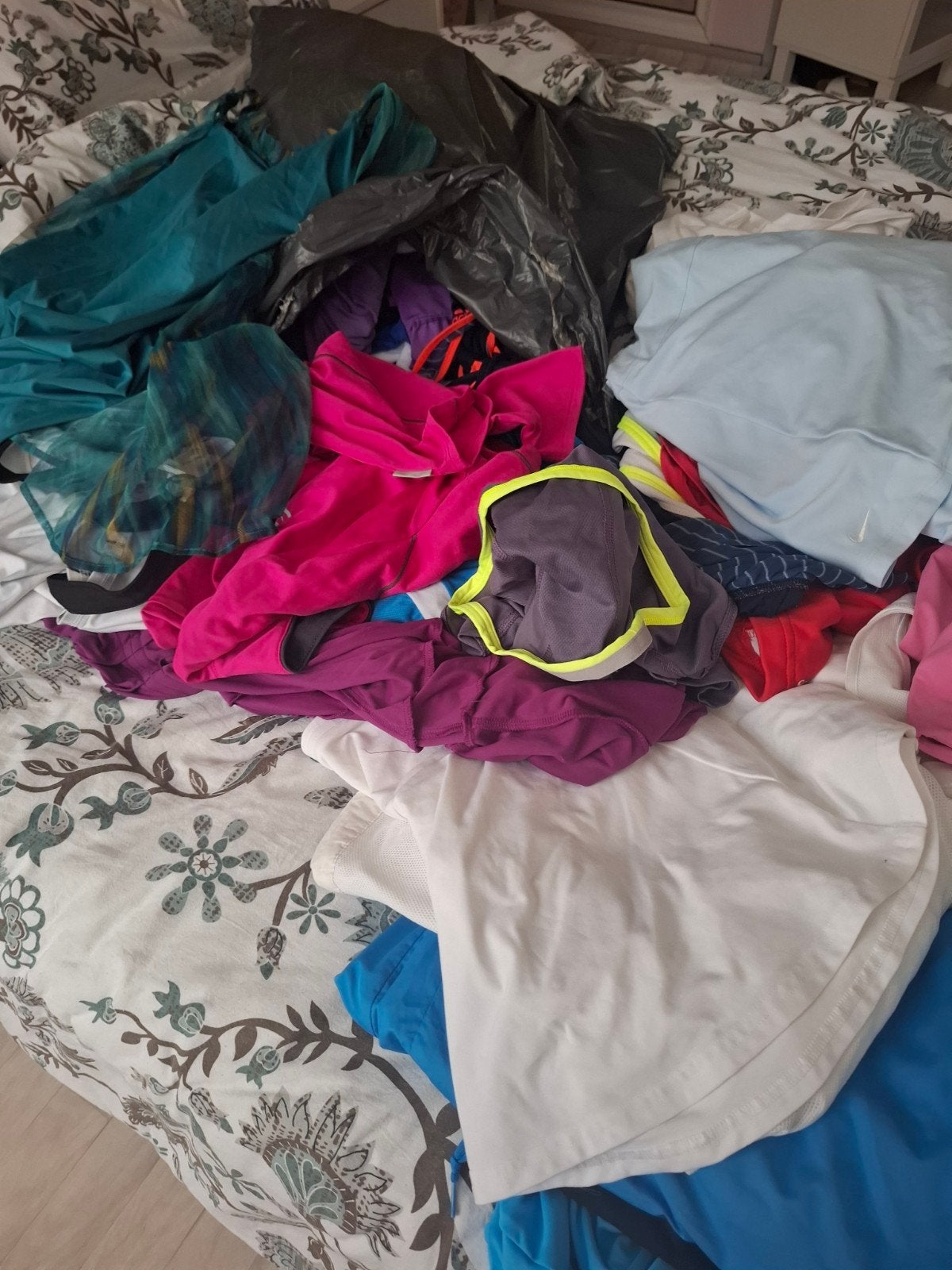 Dames tennis kleding M/L - Nike, Fila (zak vol), Wit, Nike, Fila, Racketsport, Gedragen