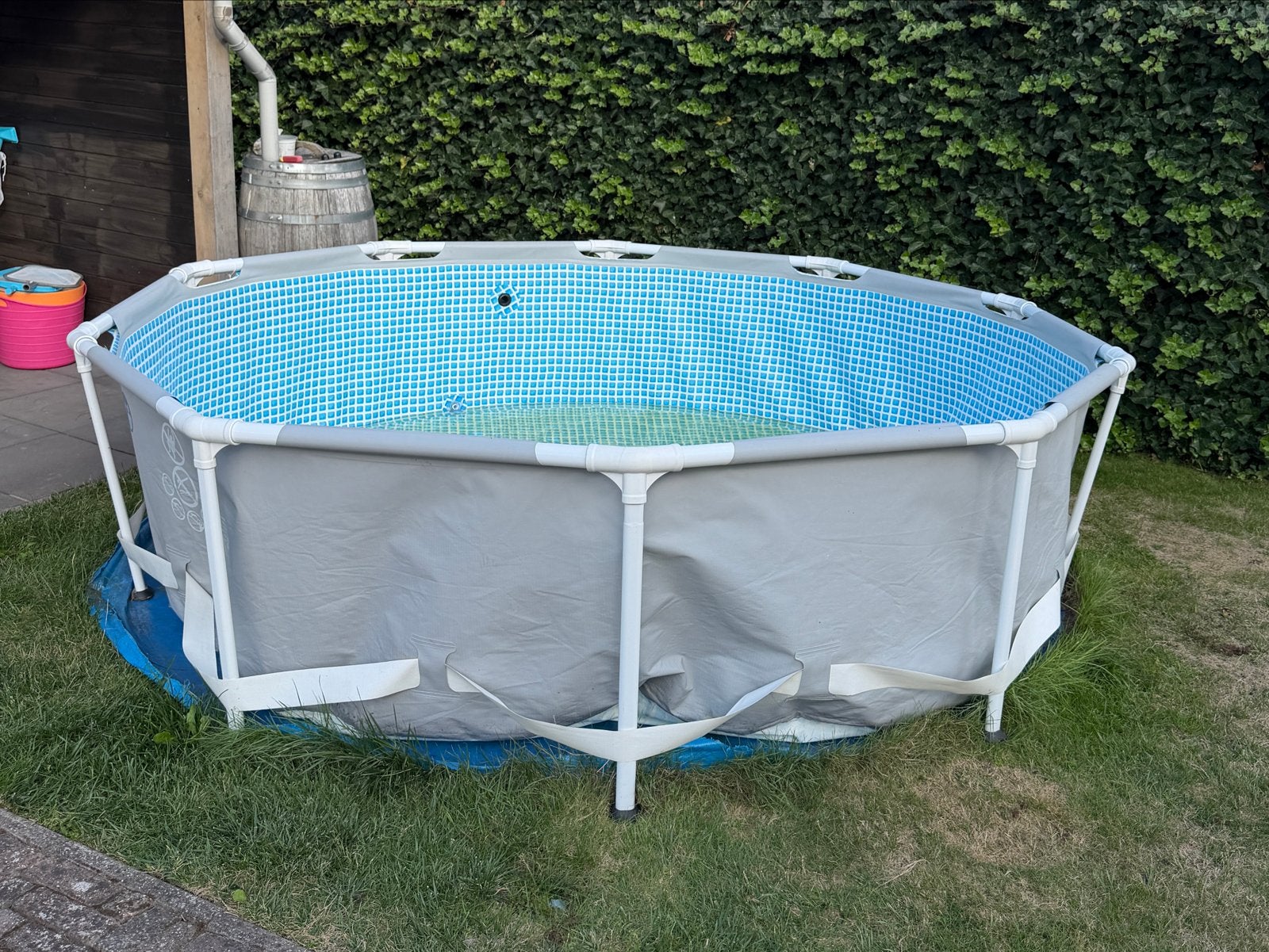Zwembad frame (zonder doek), Ophalen, Gebruikt, Rond, Opzetzwembad