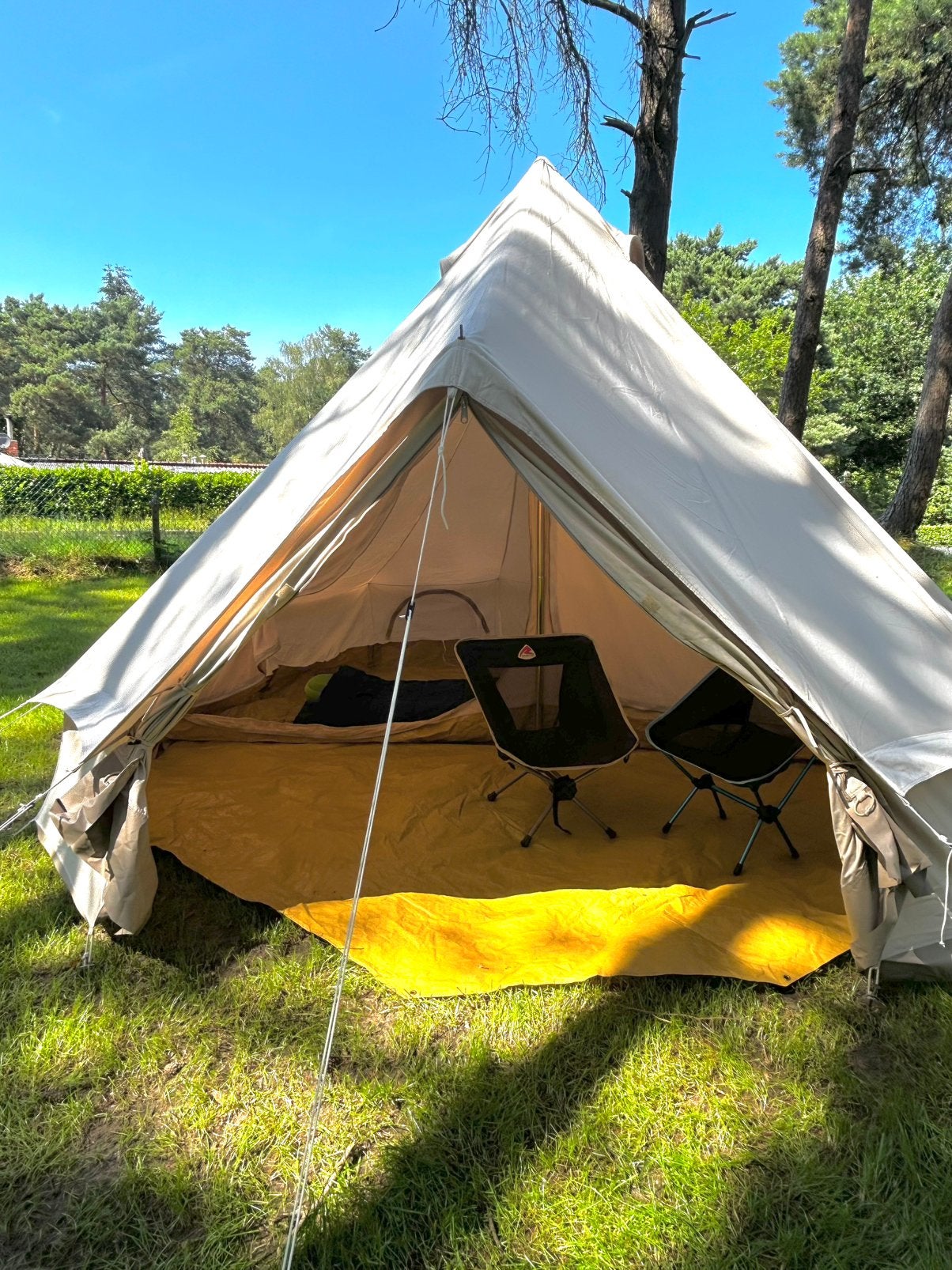 Bell 400 Obelink tent (los grondzeil) met binnentent, Ophalen of Verzenden, Zo goed als nieuw, Tot en met 4