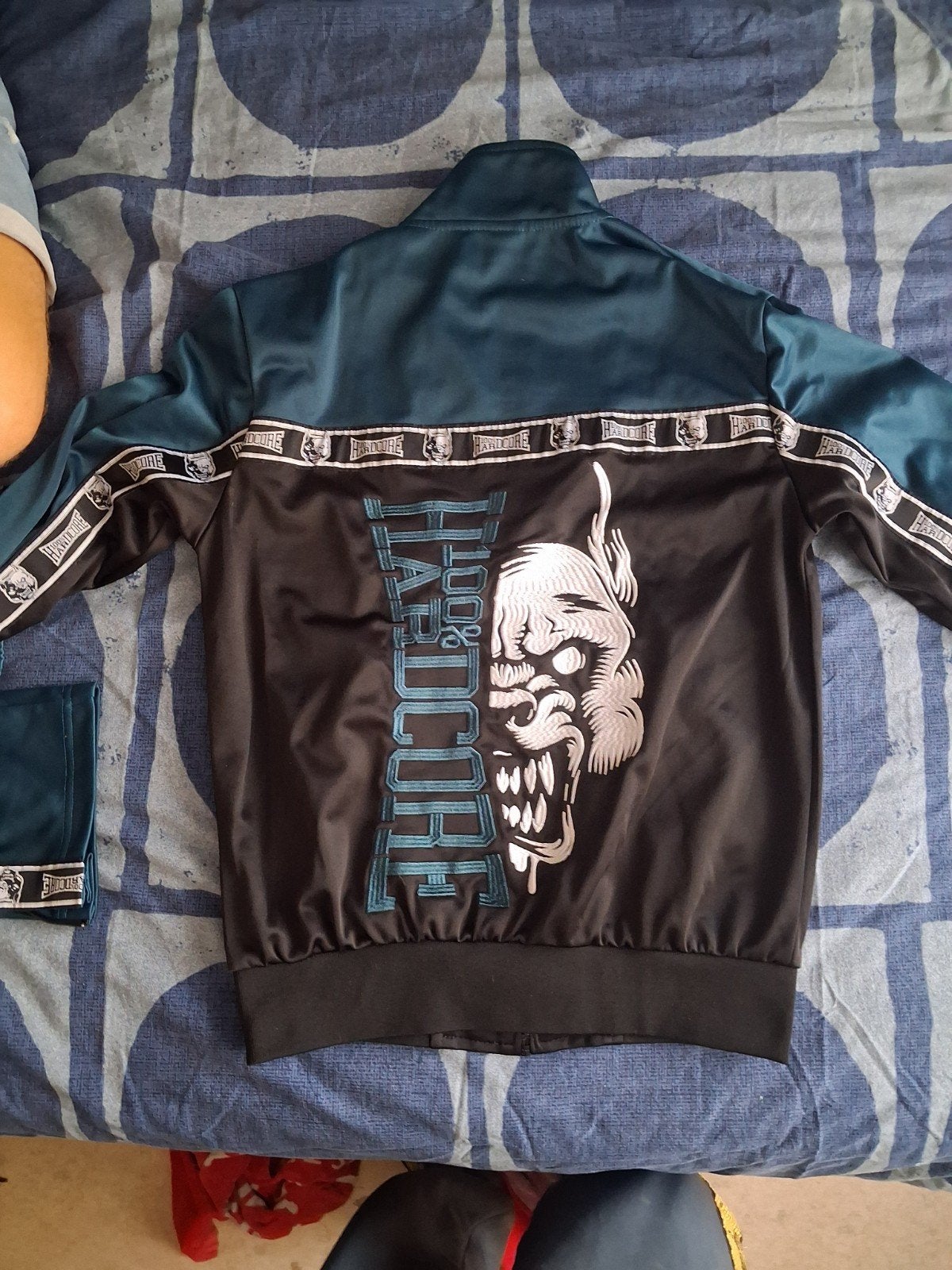 100% hardcore trainingspak - jas en broek, Maat 48/50 (M), Zwart, Hardcore, Ophalen of Verzenden