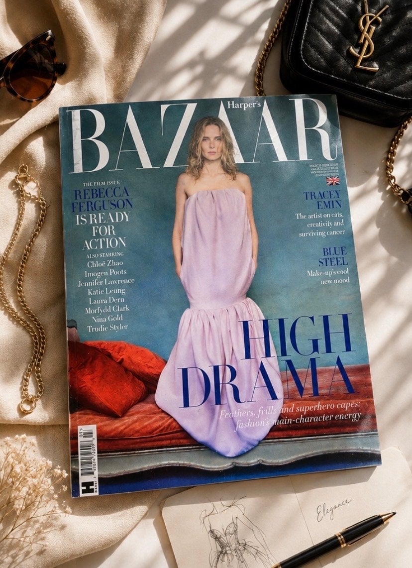 Harpers Bazaar maart 2026 - Rebecca Ferguson, Boeken, Tijdschriften en Kranten, Ophalen of Verzenden, Zo goed als nieuw, Glossy