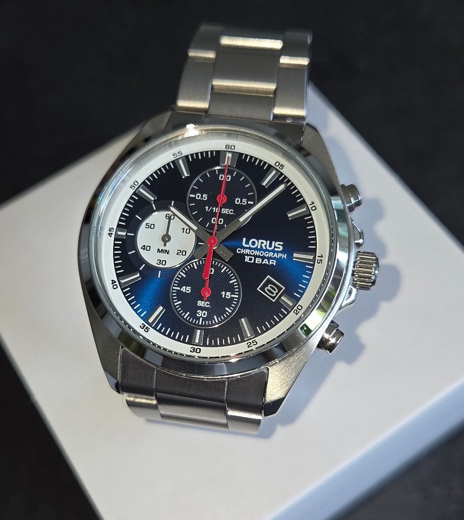 Lorus Chronograph RM383JX9, Sieraden, Tassen en Uiterlijk, Horloges | Heren, Overige merken, Staal, Staal, Polshorloge