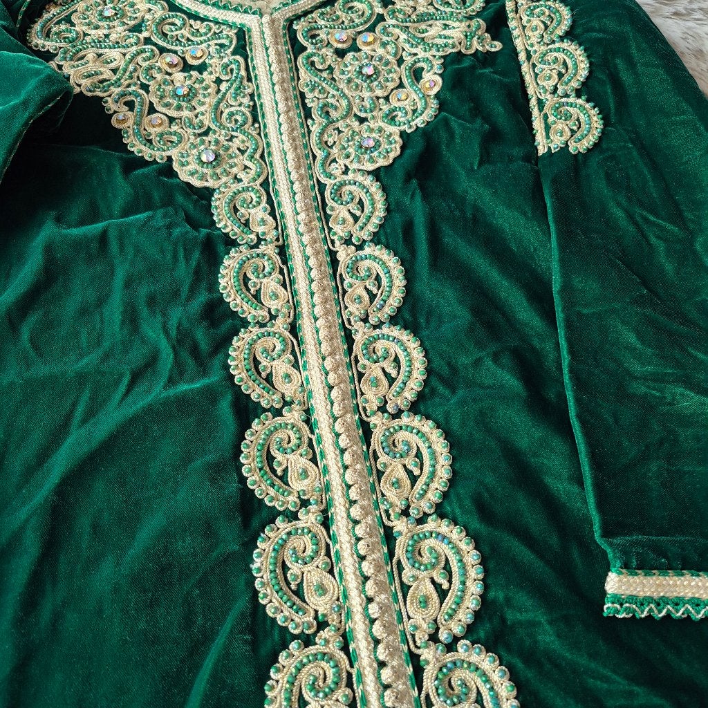 Marokkaanse jurk/kaftan, Ophalen of Verzenden, Zo goed als nieuw, Maat 36 (S), Onder de knie