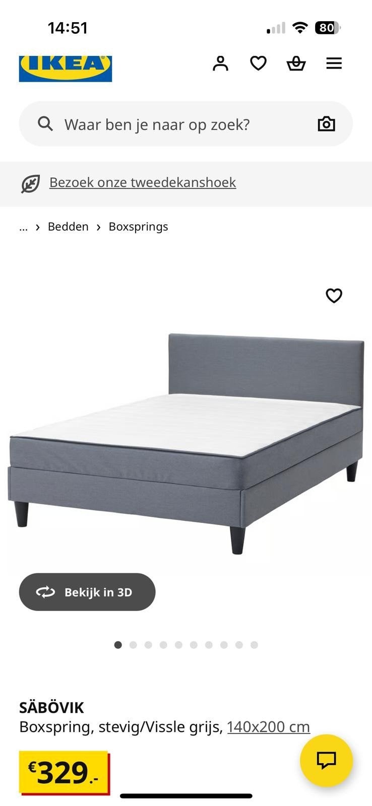 Mooi bed 140 x 200 doe een leuk bod., Huis en Inrichting, Slaapkamer | Boxsprings, Ophalen, Zo goed als nieuw, Tweepersoons, 140 cm
