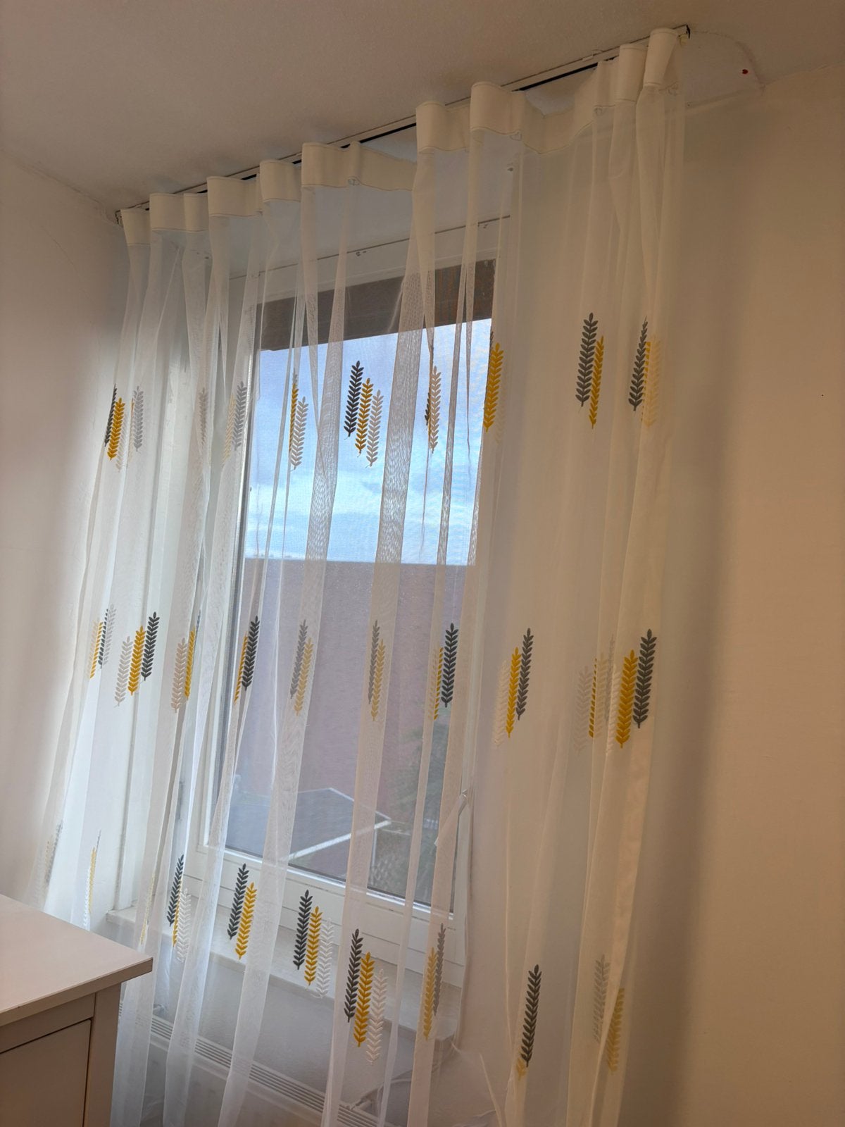 Moderne witte vitrage, Ophalen, Zo goed als nieuw, Gordijn