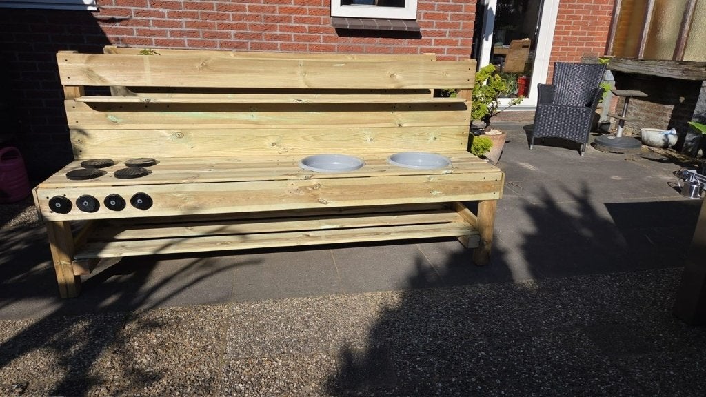 modderkeukentje, Ophalen, Nieuw, Hout, Speelkeuken