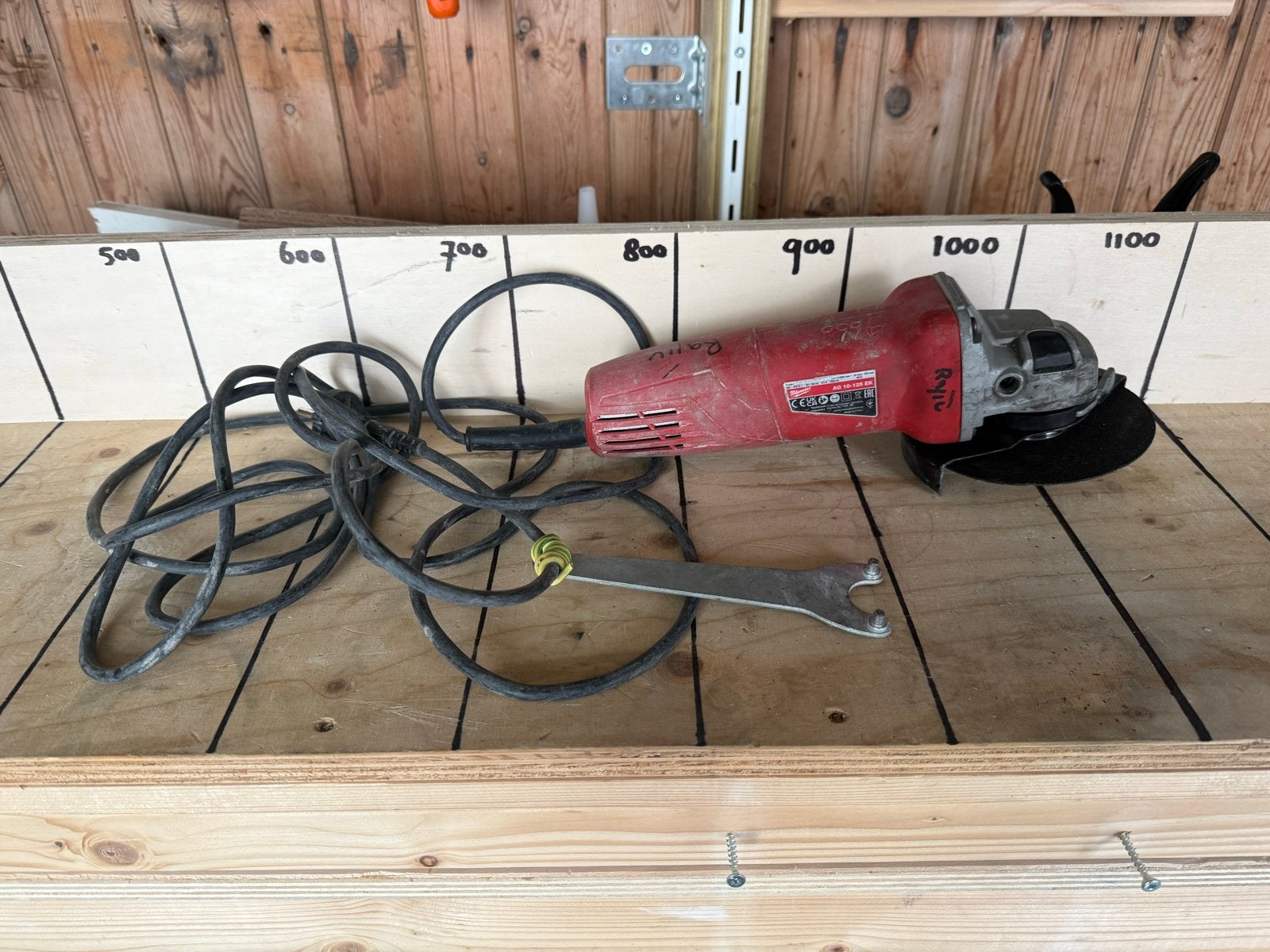 Milwaukee AG 10-125 EK Haakse Slijptol 1000W, Doe-het-zelf en Verbouw, Ophalen of Verzenden, Gebruikt, 1000 watt of meer, Haakse handslijpmachine
