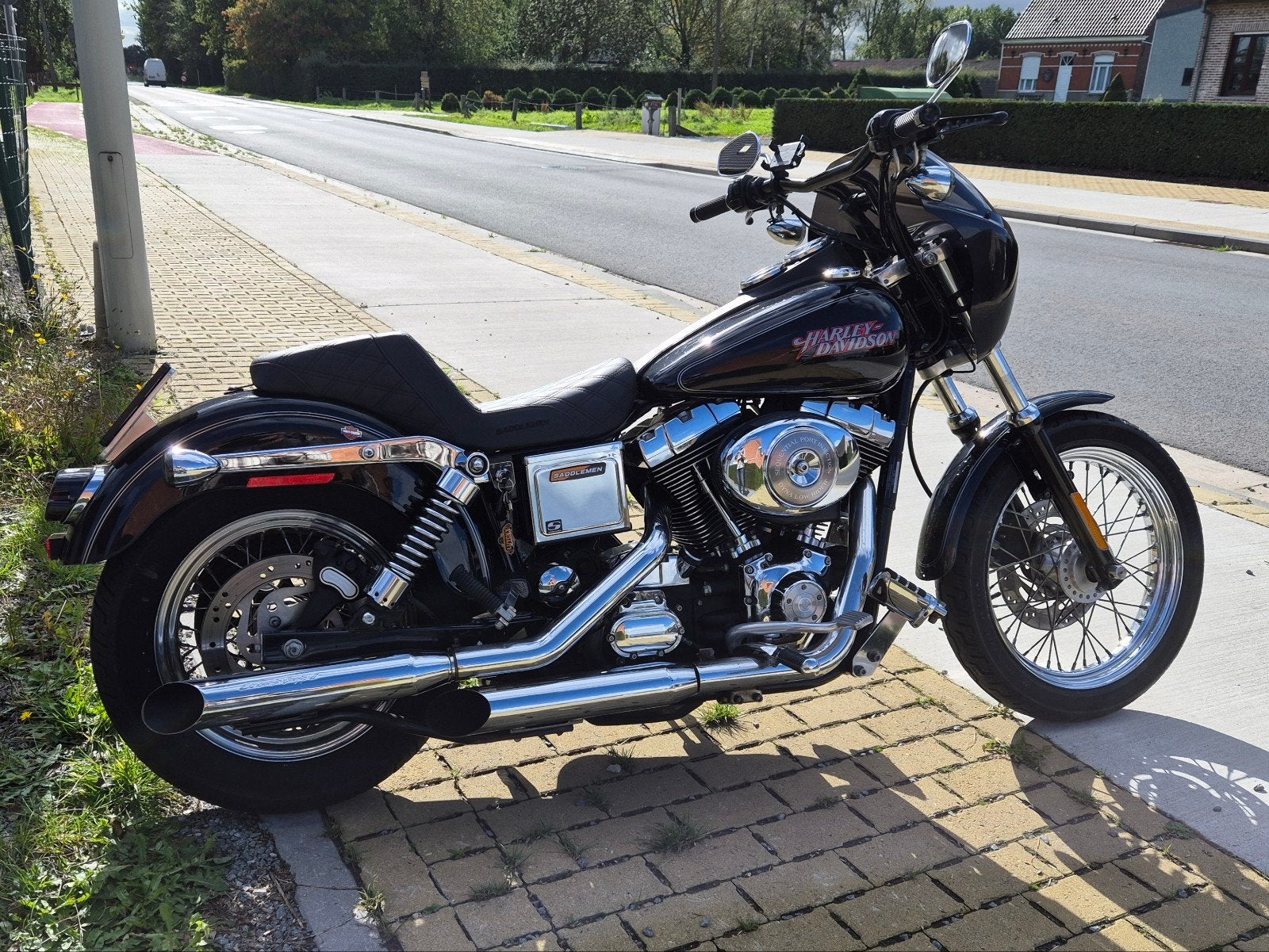 gezocht 2-1 uitlaat harley davidson dyna FXDLI 2004, Ophalen of Verzenden, Gebruikt