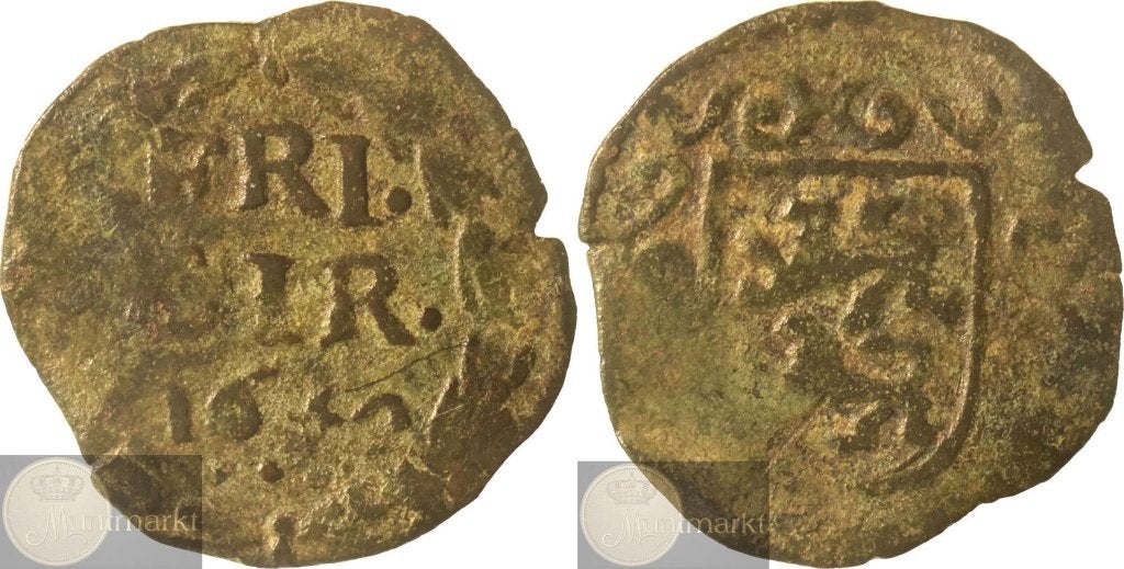 Reckheim - Duit 1642, Postzegels en Munten, Munten | Nederland, Ophalen of Verzenden, Vóór koninkrijk, Overige waardes, Losse munt