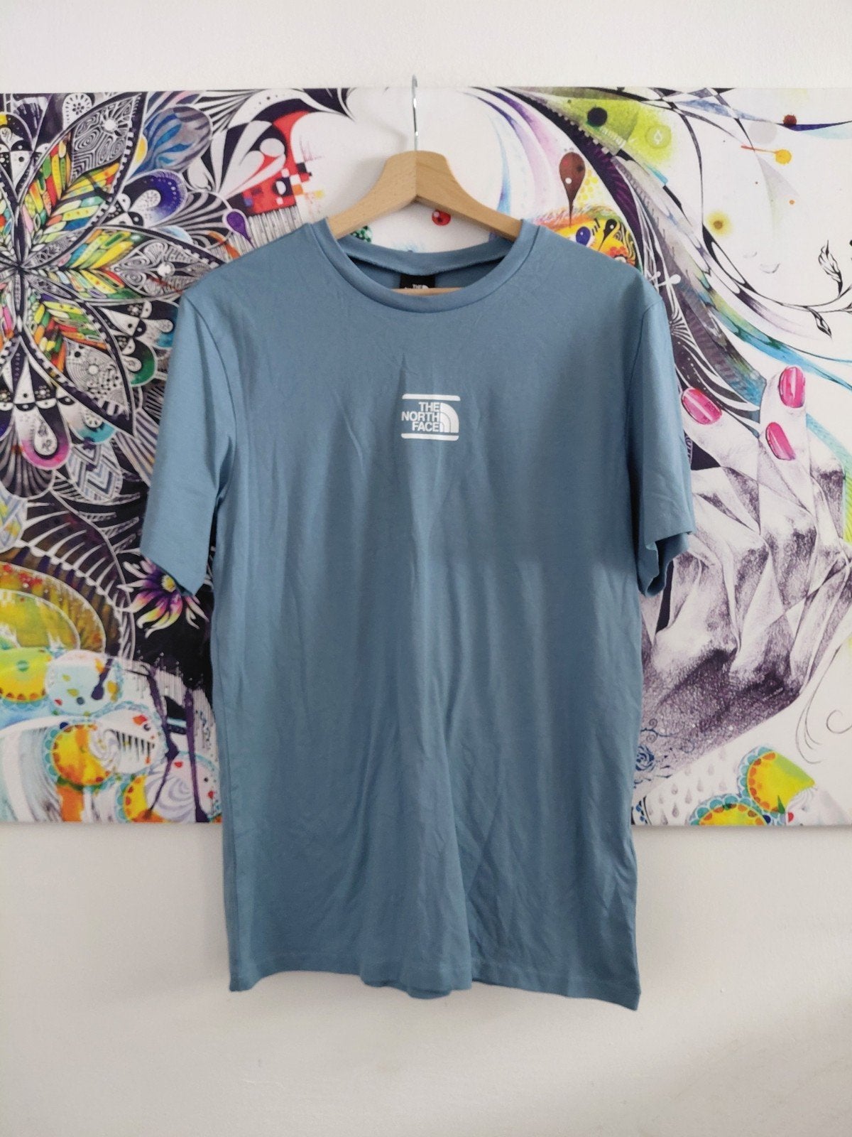 The North Face T-shirt Maat S, Kleding | Heren, Blauw, Ophalen of Verzenden, Zo goed als nieuw, The North Face