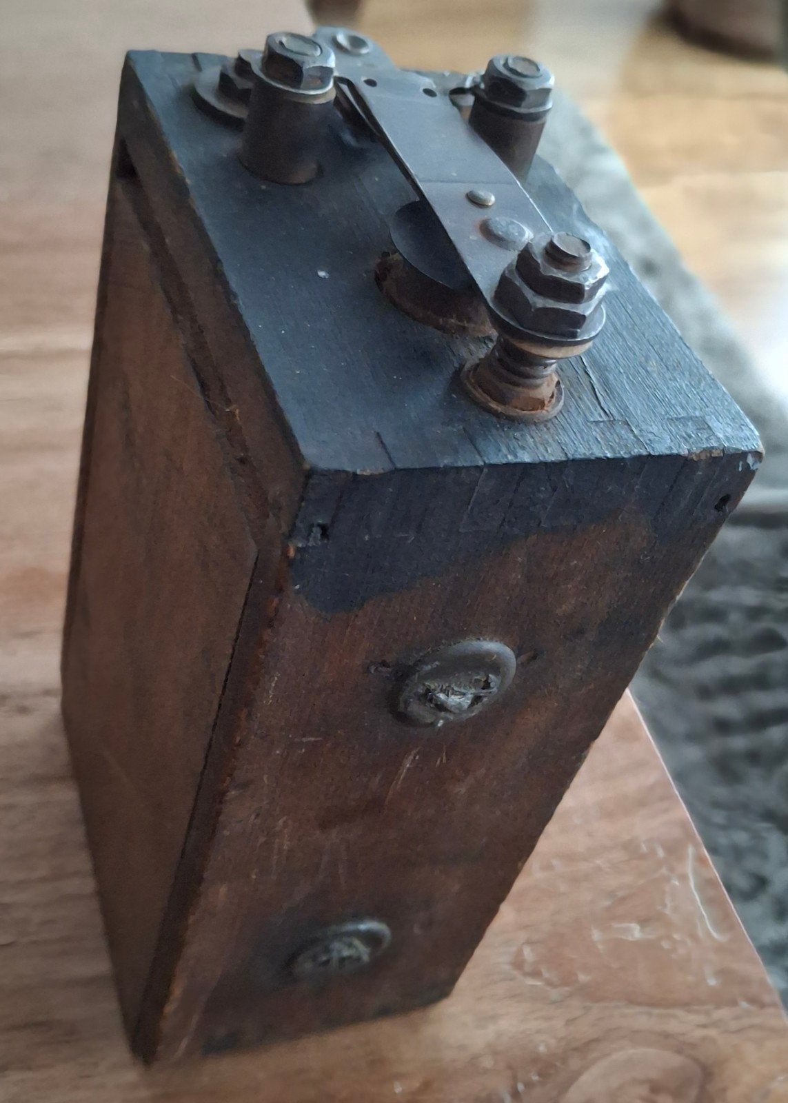 Oude Ford Accu - Handformaat - Gesigneerd - Bijzonder, Antiek en Kunst, Ophalen of Verzenden
