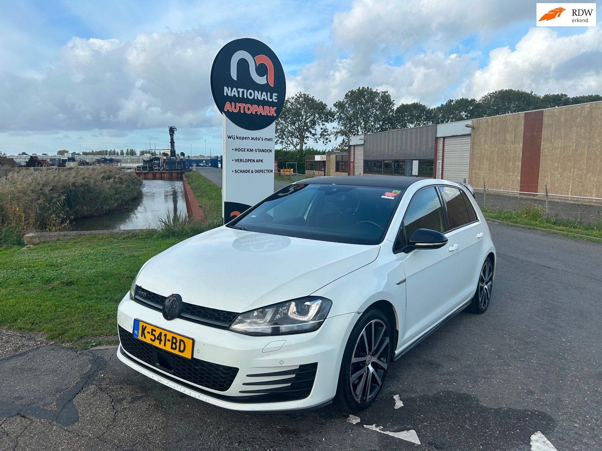Volkswagen Golf | 2016 | 2.0 TDI GTD 184 pk | Automaat | Ex, Gebruikt, Euro 6, 4 cilinders, Wit
