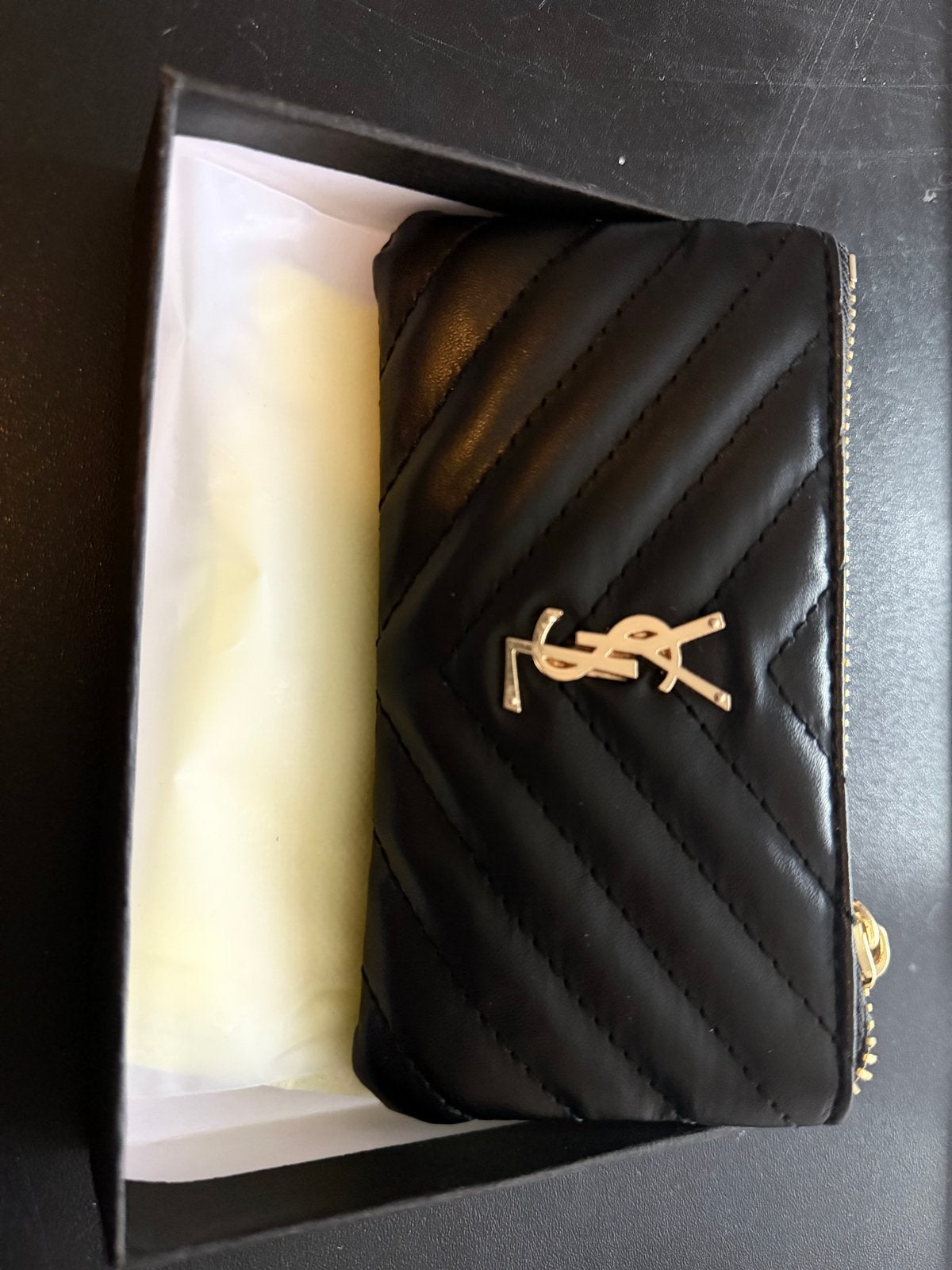 Stijlvolle Zwarte Portemonnee/pouch met Sleutelhanger, Sieraden, Tassen en Uiterlijk, Verzenden, Zo goed als nieuw, Zwart, Overige merken