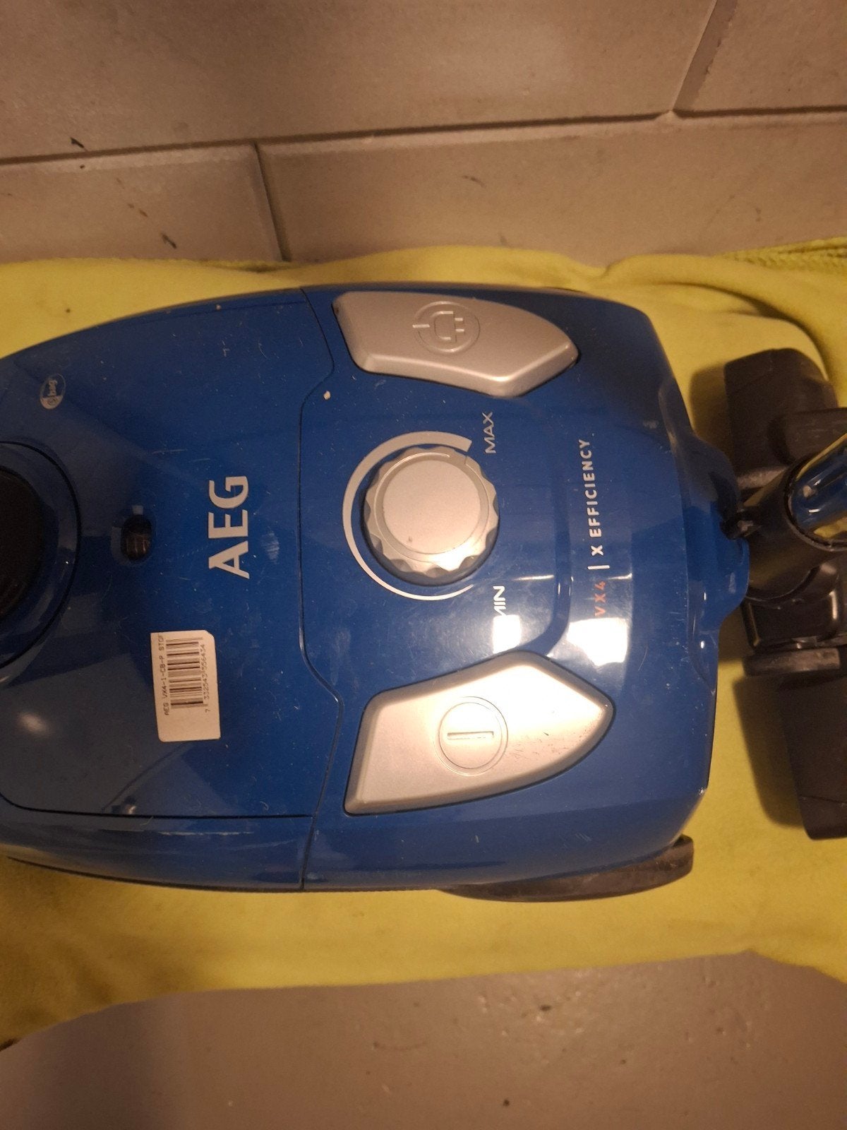 AEG VX6-1-CB-P Stofzuiger - Blauw, Stofzak, Gebruikt, Verzenden, Sledestofzuiger