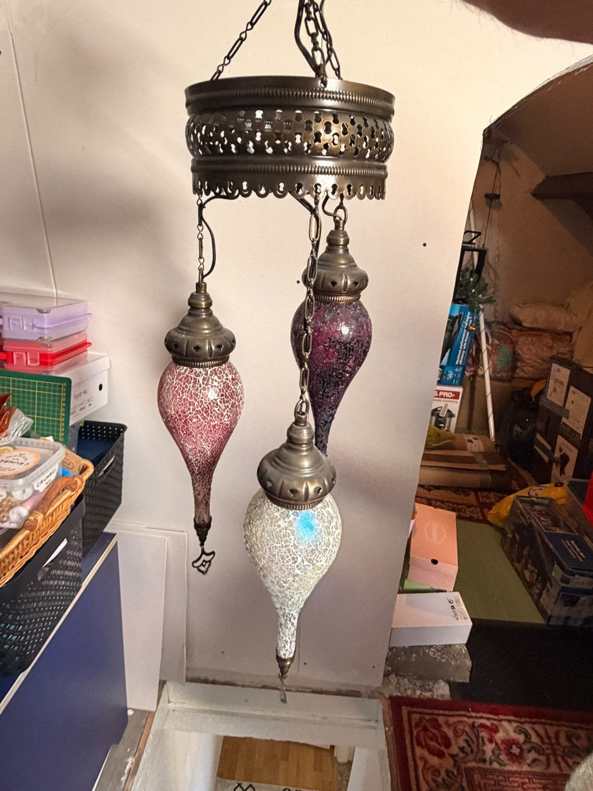 Turkse Mozaïek Lampen - Handgemaakt en Uniek, Bohemian, Overige merken, Meerkleurig, Ophalen of Verzenden