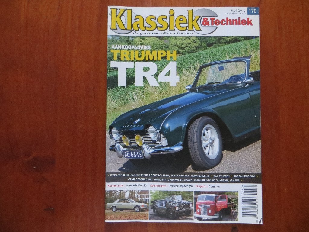 Klassiek & Techniek 170 Triumph TR4, Mercedes-Benz 230 C, Boeken, Auto's | Folders en Tijdschriften, Ophalen of Verzenden, Nieuw