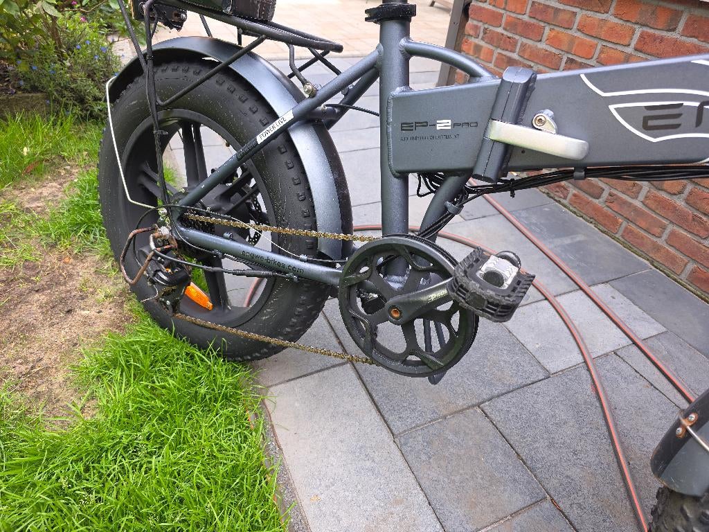 Fatbike enguie vouwfiets nieuwe accu, Gebruikt, 14 tot 16 inch, Versnellingen, Totaal opvouwbaar