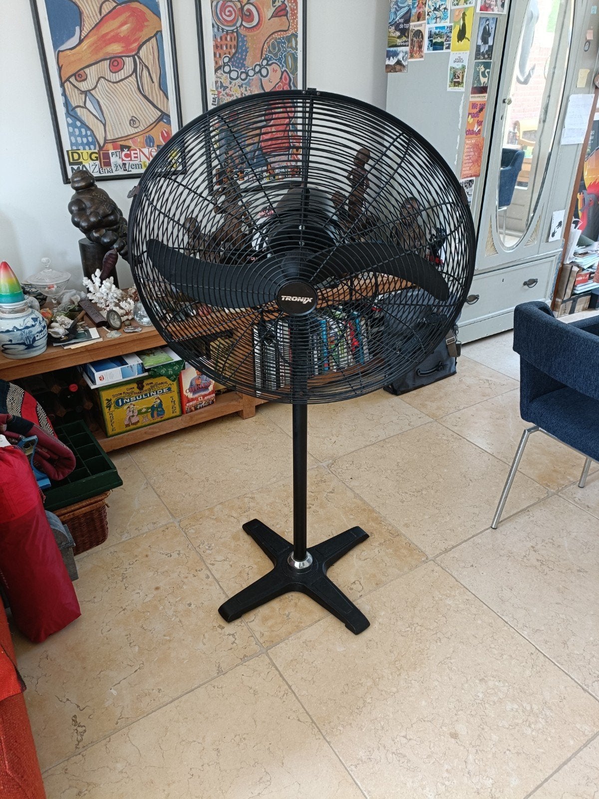 Tronix Statief Staande Ventilator, Witgoed en Apparatuur, Ophalen, Gebruikt, Statiefventilator