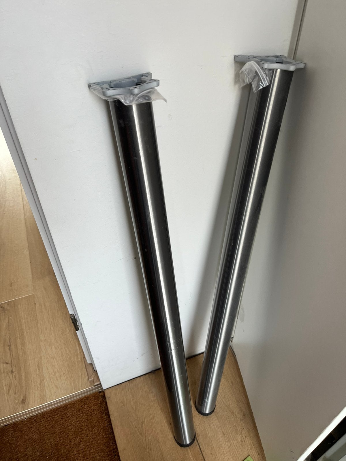 Bar poten, Tafelpoot, 100 tot 150 cm, Rond, Zo goed als nieuw