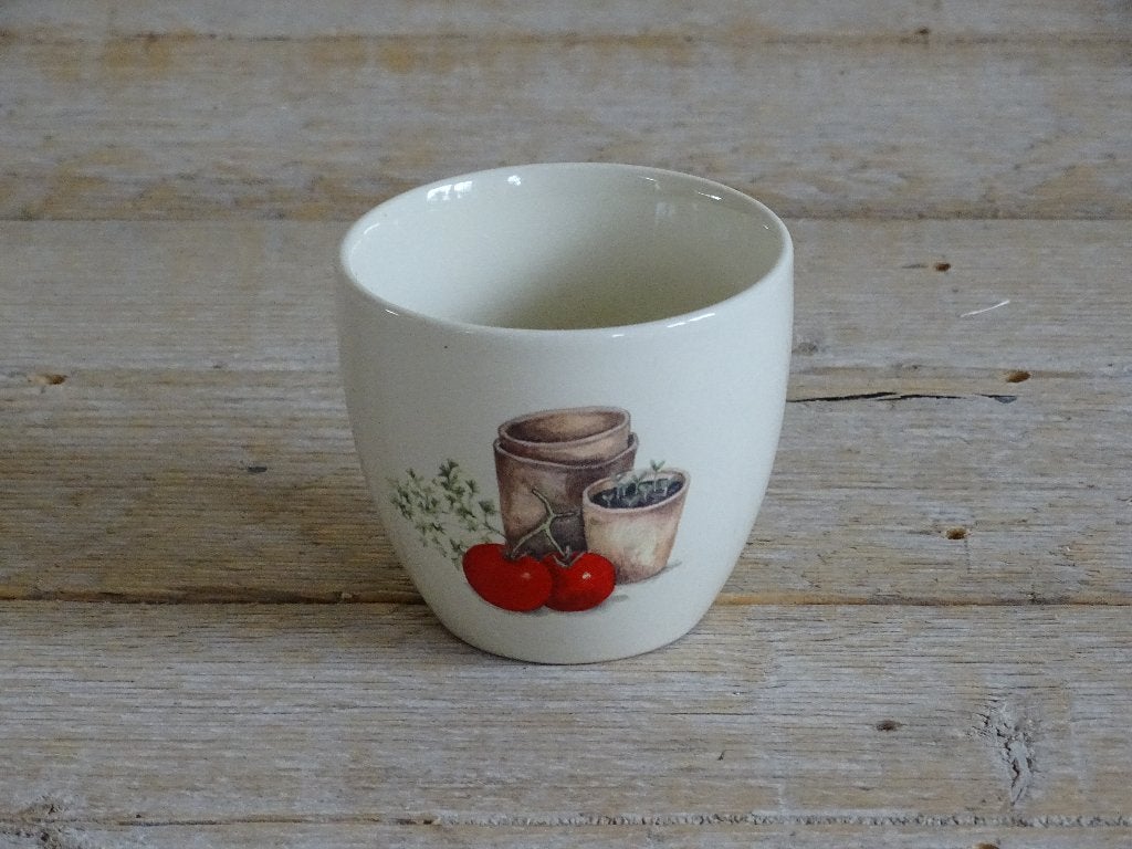 Servies, Jet (by Ter Steege) HERBS of MOESTUIN, gaaf, Huis en Inrichting, Keuken | Servies, Zo goed als nieuw, Kop(pen) en/of Schotel(s)
