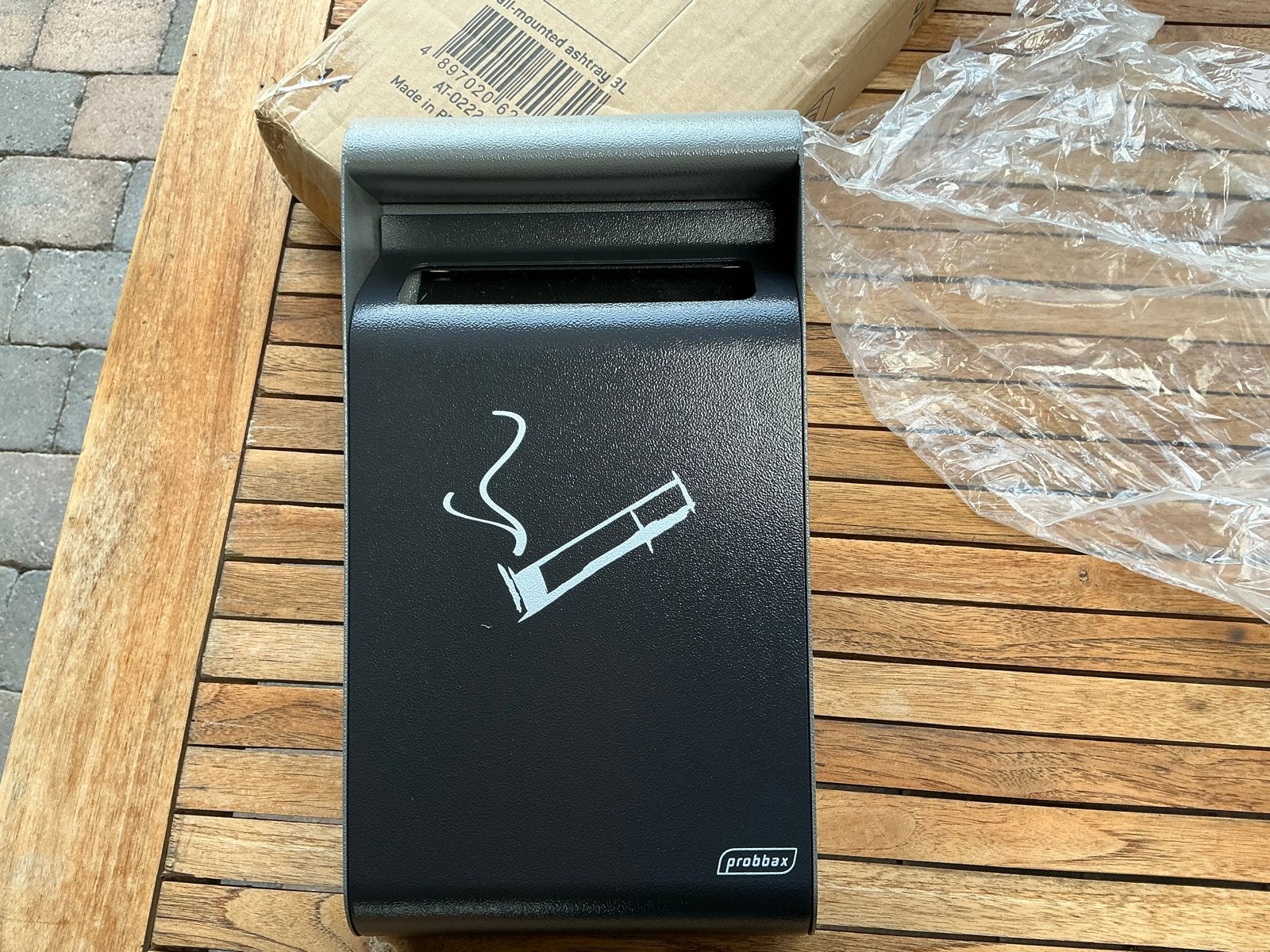 Nieuwe Probbax Wandasbak 3L - Ideaal voor buiten, Ophalen, Nieuw, Asbak