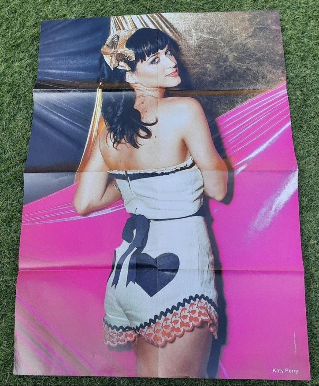 Grote Poster Hitkrant 2009 Katy Perry / Sven Kramer, Ophalen of Verzenden, Gebruikt, A1 t/m A3, Muziek