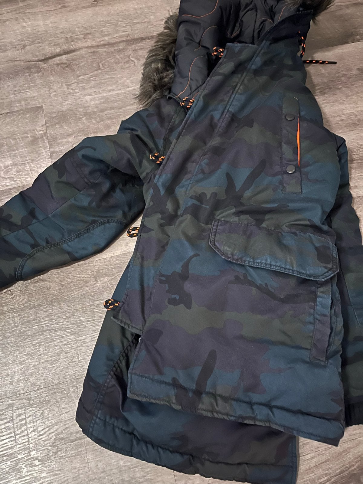Superdry Winterjas Camouflage - Warm en Stijlvol, Ophalen of Verzenden, Gedragen, Maat 52/54 (L), Meerkleurig