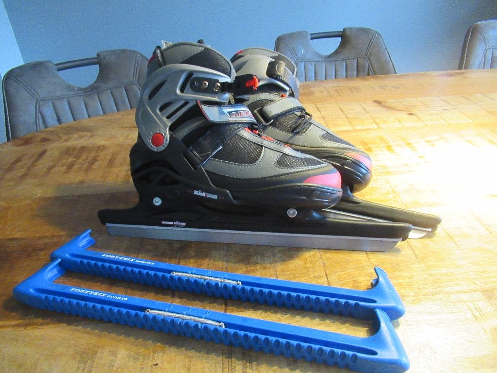 Nijdam combinoor schaatsen verstelbaar in maat 38 39 40 41, Combinoren, Ophalen of Verzenden, Zo goed als nieuw, Nijdam