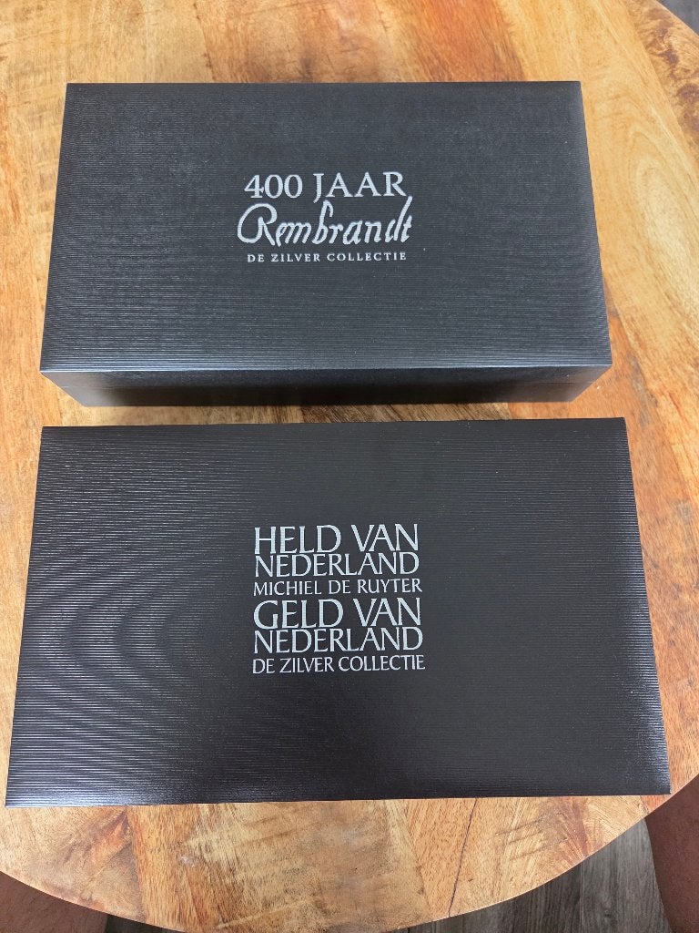 400 jaar Rembrandt en 400 jaar Michiel de ruyter set, Setje, Zilver, Overige landen, Overige waardes