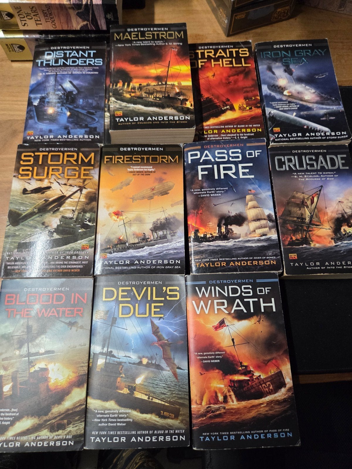 Destroyermen-serie van Taylor Anderson (11 boeken), Ophalen of Verzenden, Gelezen, Taylor Anderson