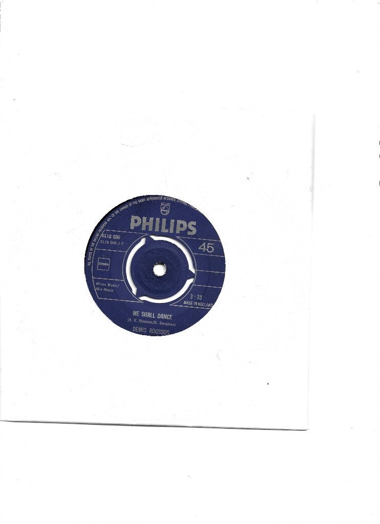 Single Demis Roussos - We shall dance, Ophalen of Verzenden, Gebruikt, 7 inch, Pop