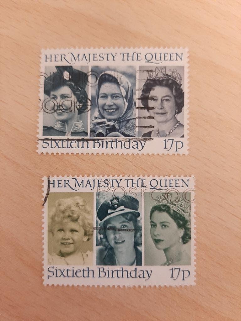 1986 Engeland 60e verjaardag van Koningin Elizabeth II., Verzenden, Gestempeld