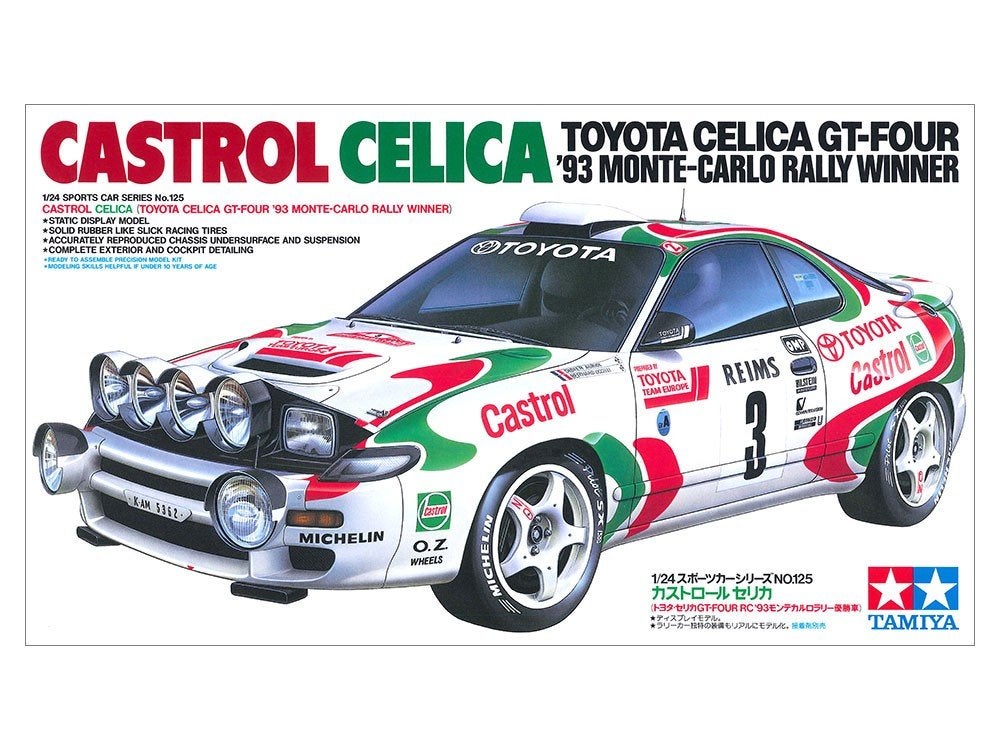Tamiya 1:24 Toyota Celica M.Carlo 1993, Auto, Verzenden, Groter dan 1:32, Nieuw