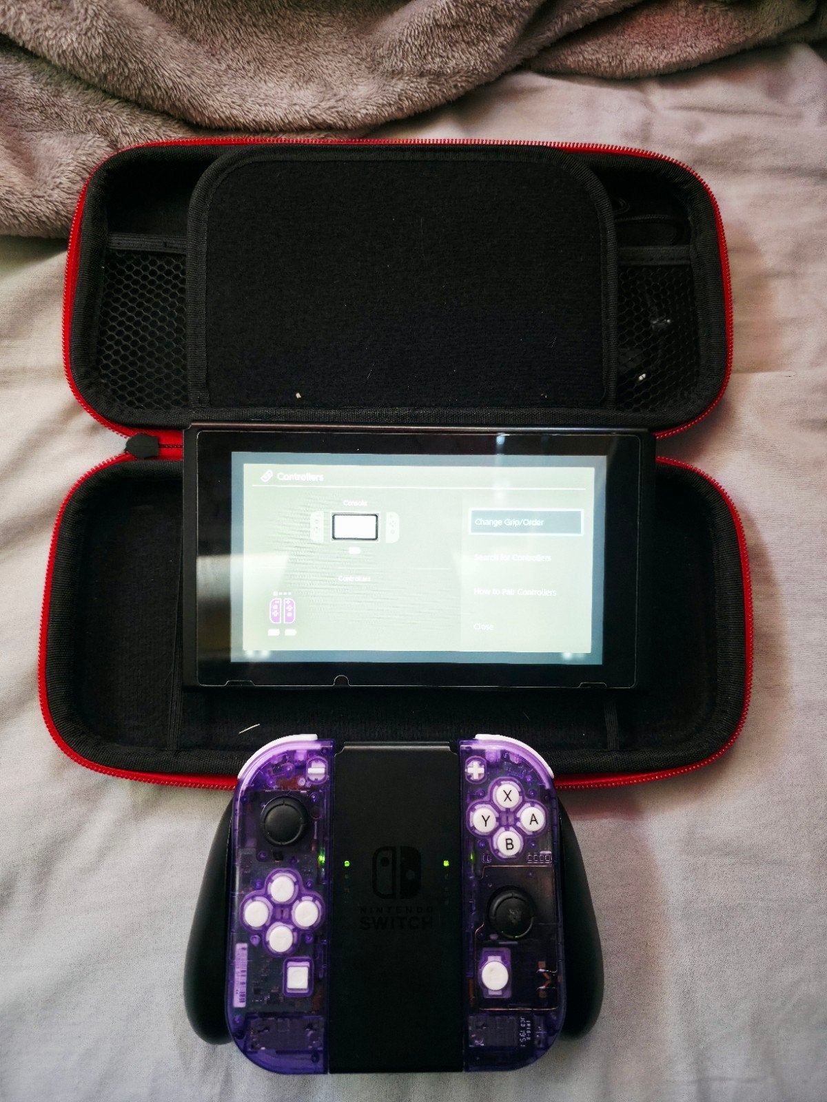 Nintendo Switch v2 met mod, Spelcomputers en Games, Ophalen of Verzenden, Gebruikt, Met 1 controller, Switch Original