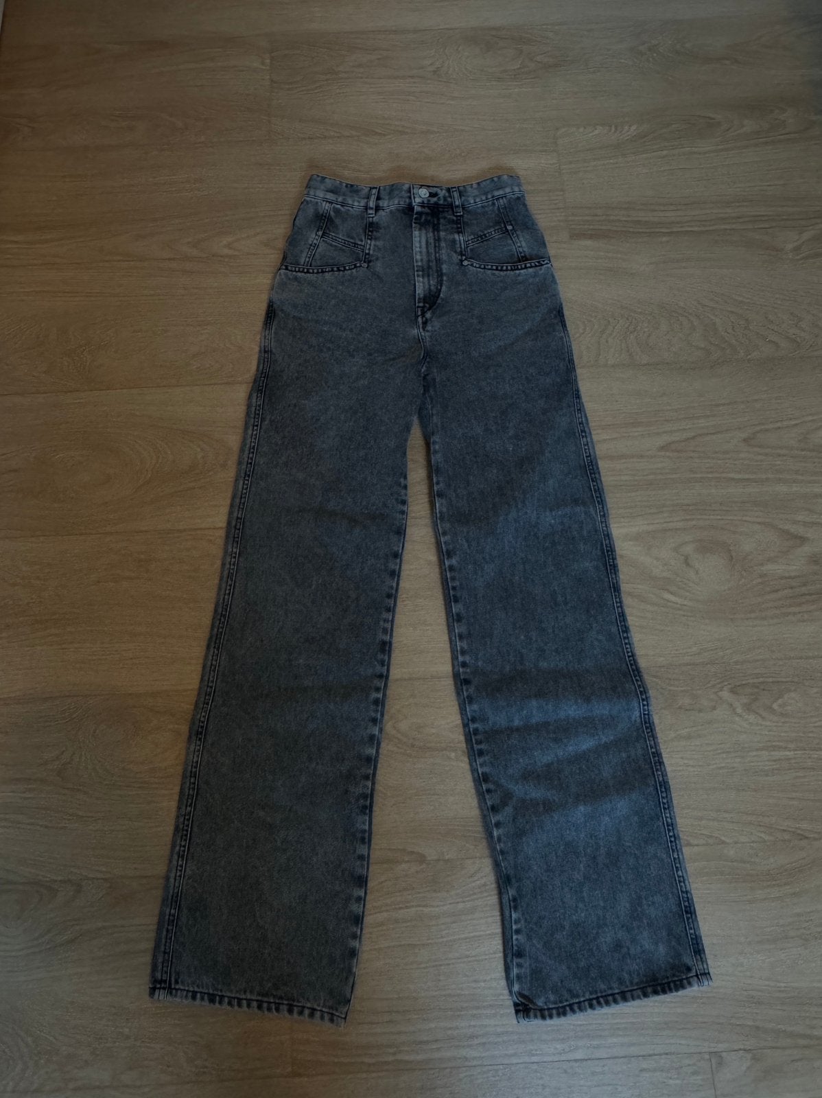 Isabel Marant Dileskoa broek maat 34, Ophalen, Zo goed als nieuw, Grijs, W27 (confectie 34) of kleiner
