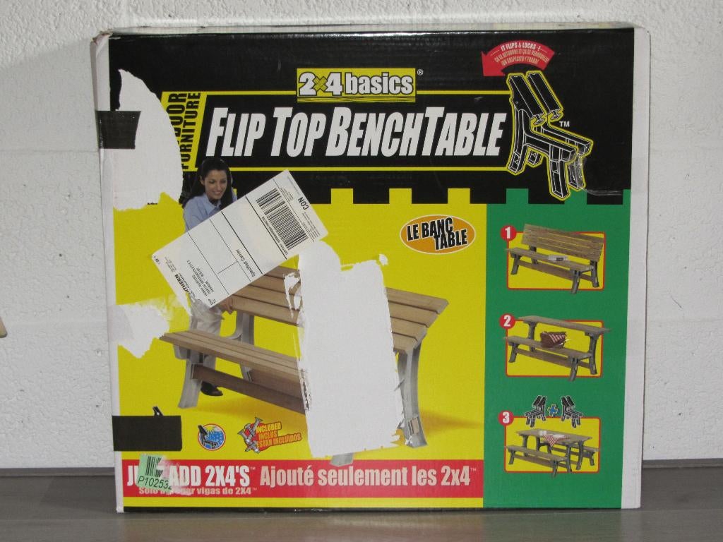 tuin-bank/-tafel, opklapbaar, Tuin en Terras, Tuinbanken, Ophalen, Nieuw, Overige materialen